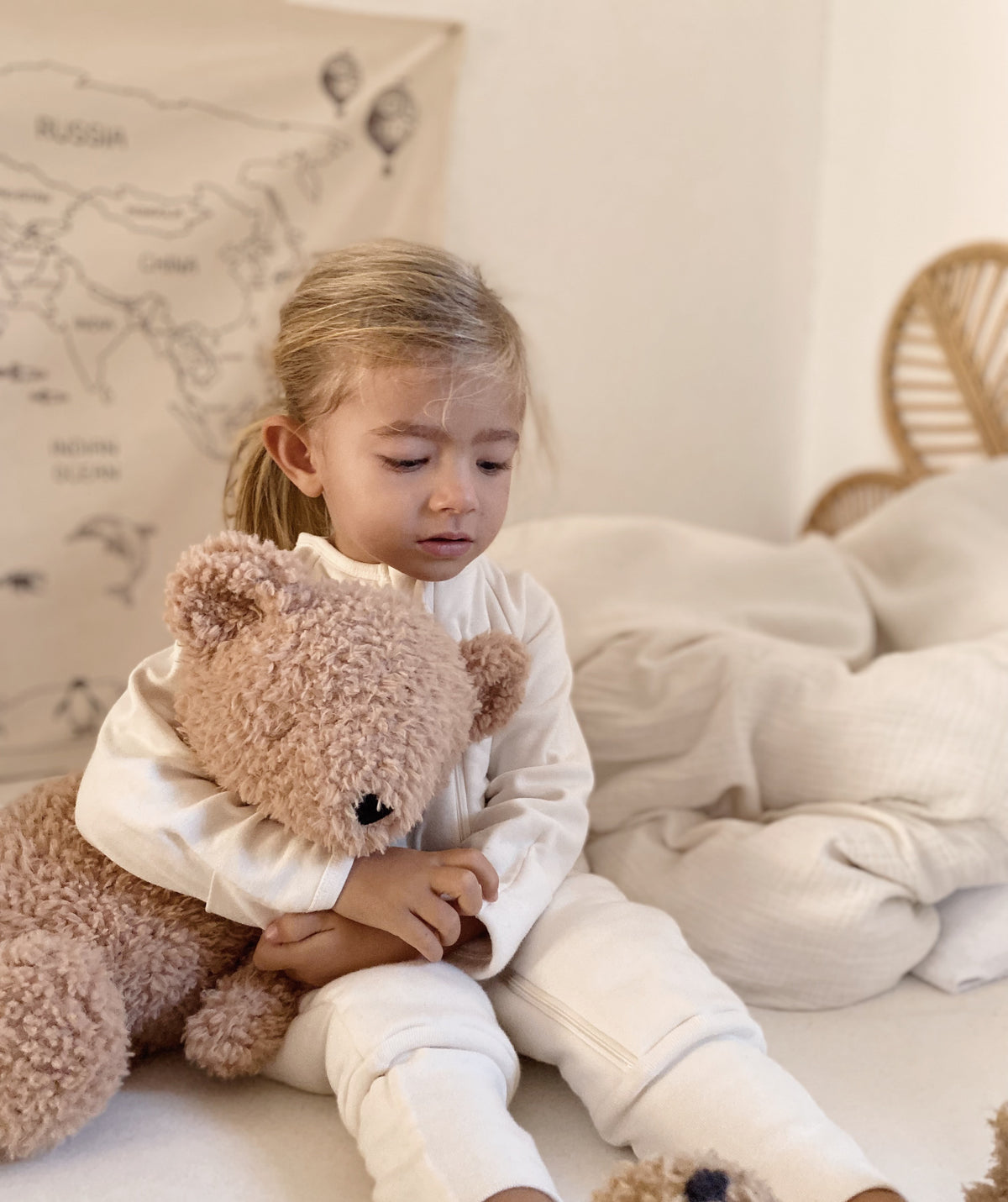 Naturaborn OCS Organik Sertifikalı Kapitoneli Dolgulu Fermuarlı Manşetli Bebek PJ Tulum