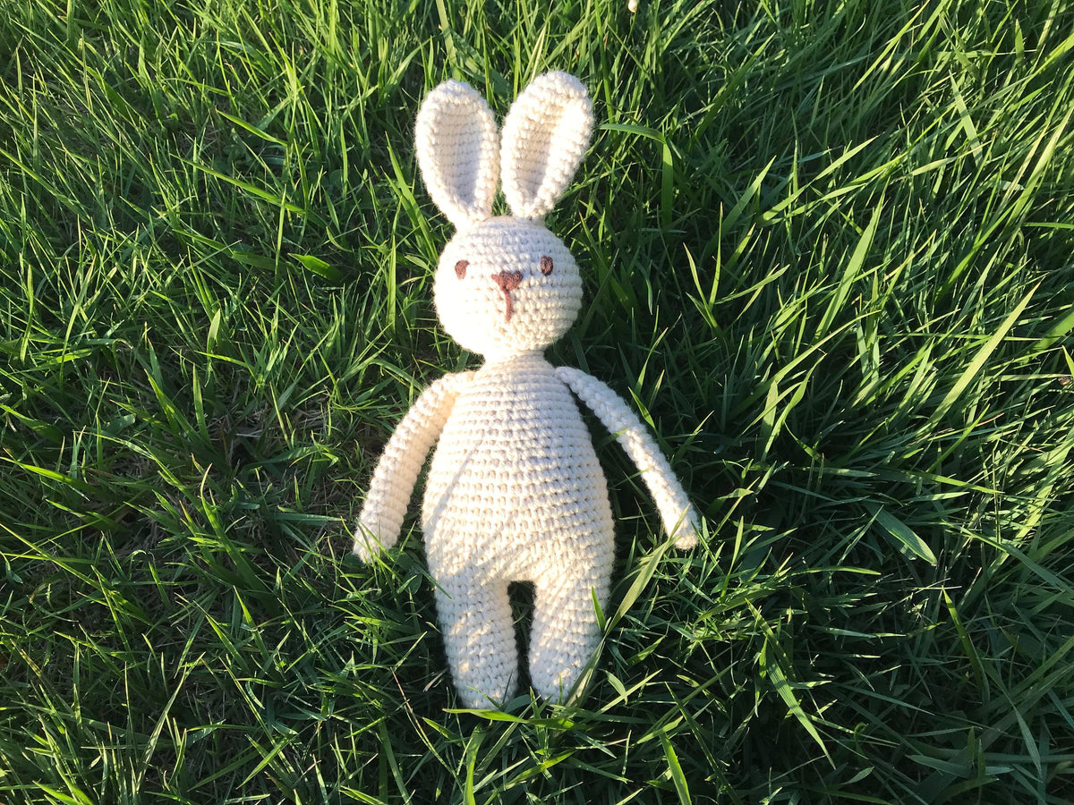 Naturaborn Natural amigurumi hand knitted toy rabbit