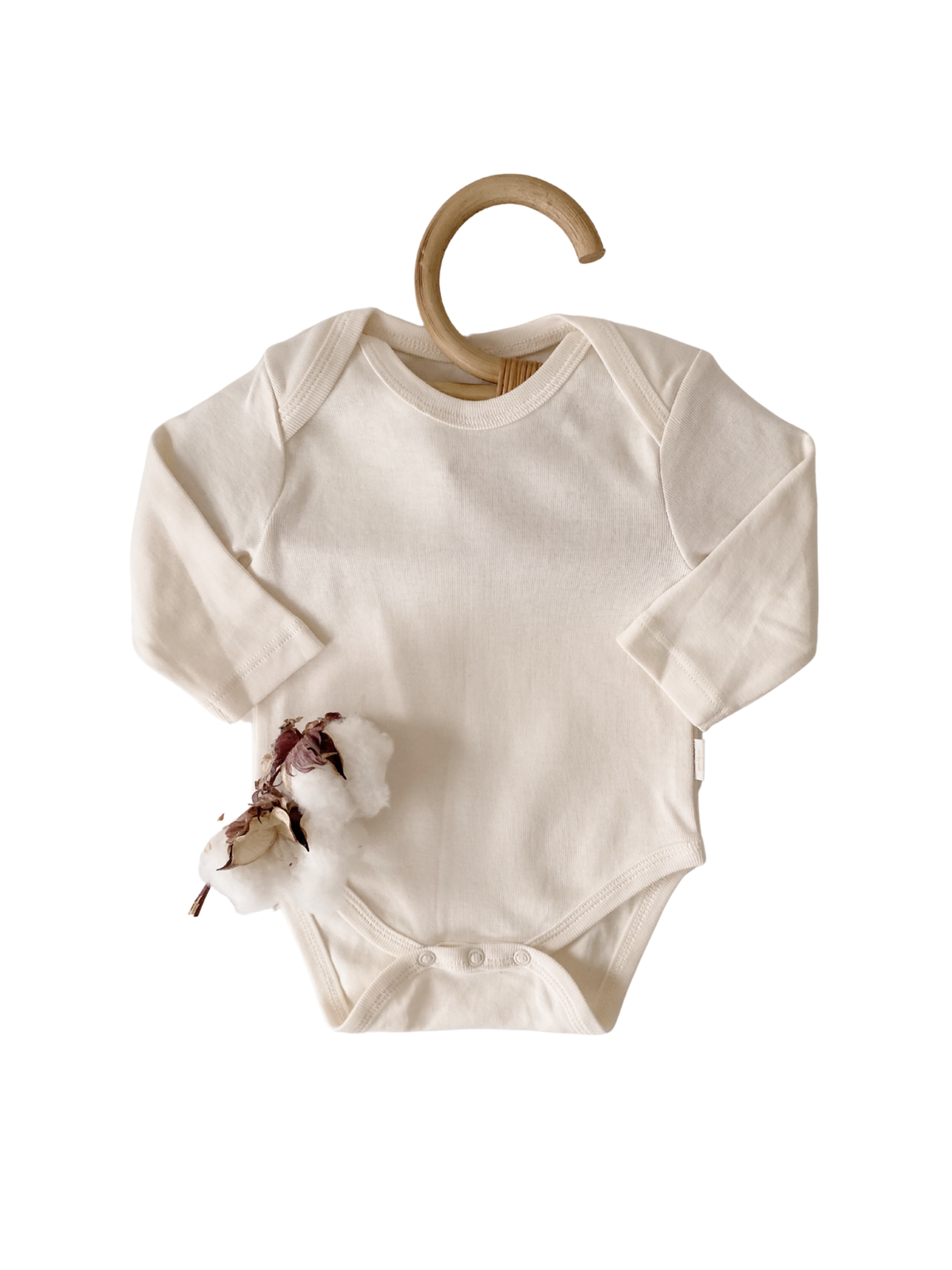 Naturaborn GOTS Organic Certified Long Sleeve Baby Bodysuit