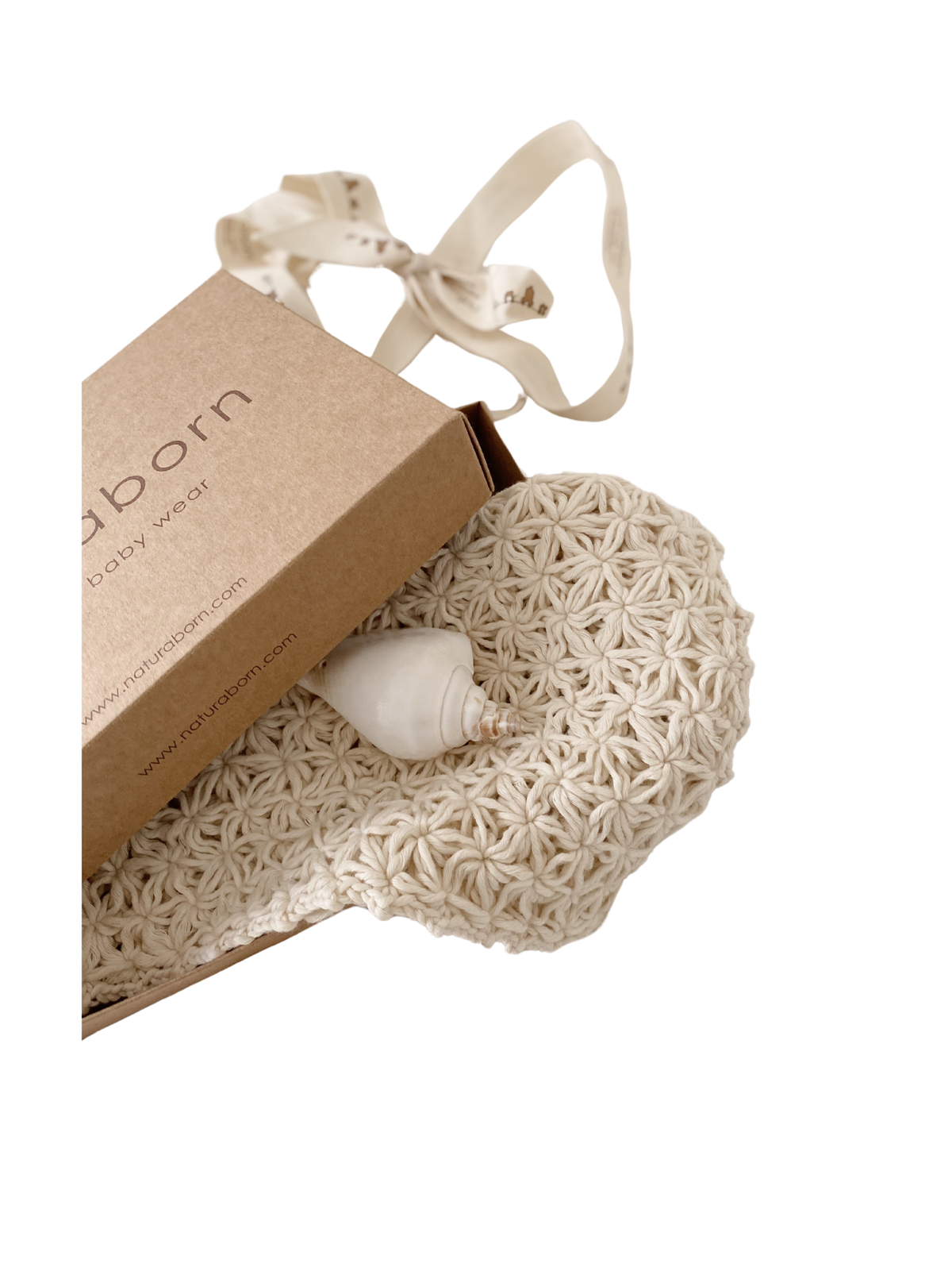 Naturaborn 100% Cotton Hand Knitted Baby Bath Towel