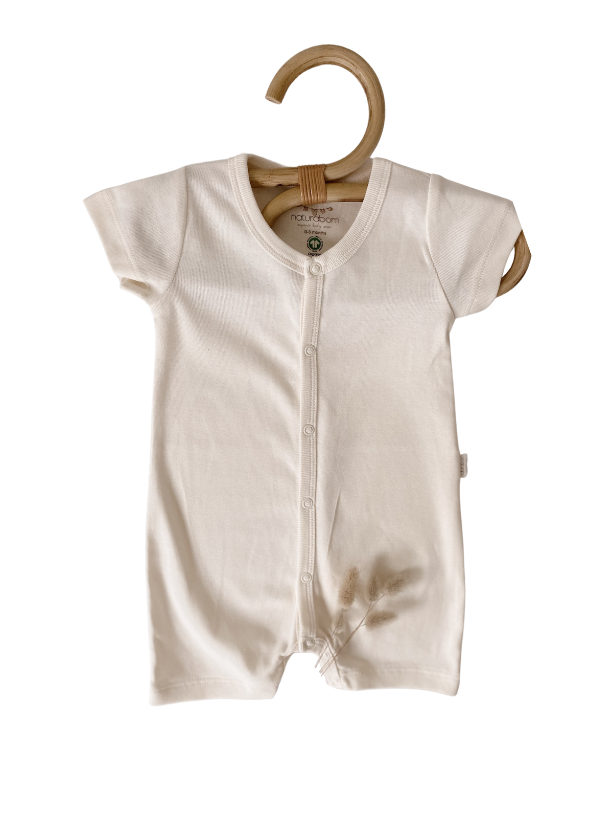 Naturaborn GOTS Organic Certified Half Sleeve Shorts Baby Romper