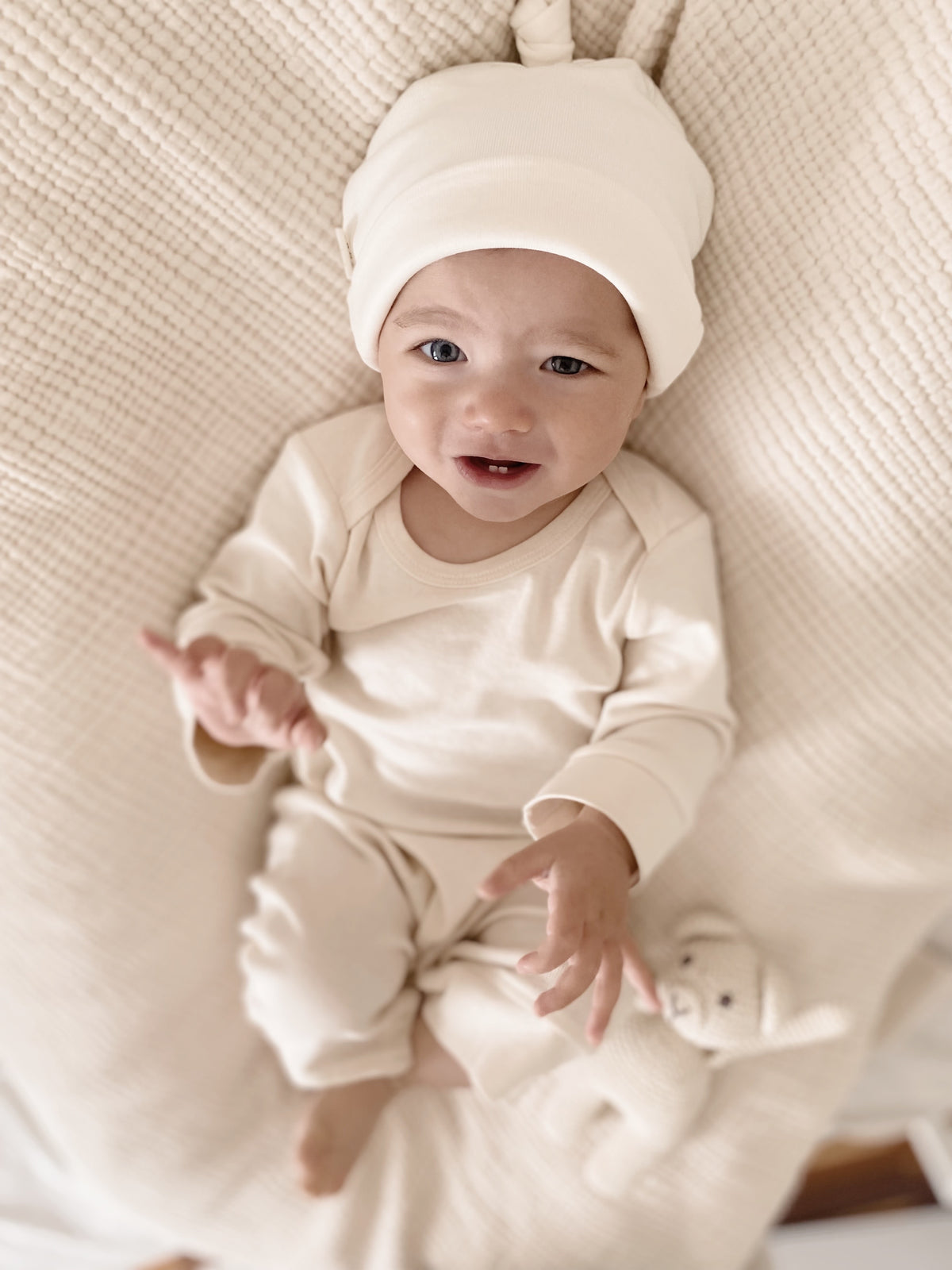 Naturaborn GOTS Organic Certified Long Sleeve Cuffed Jumpsuit Without Booties