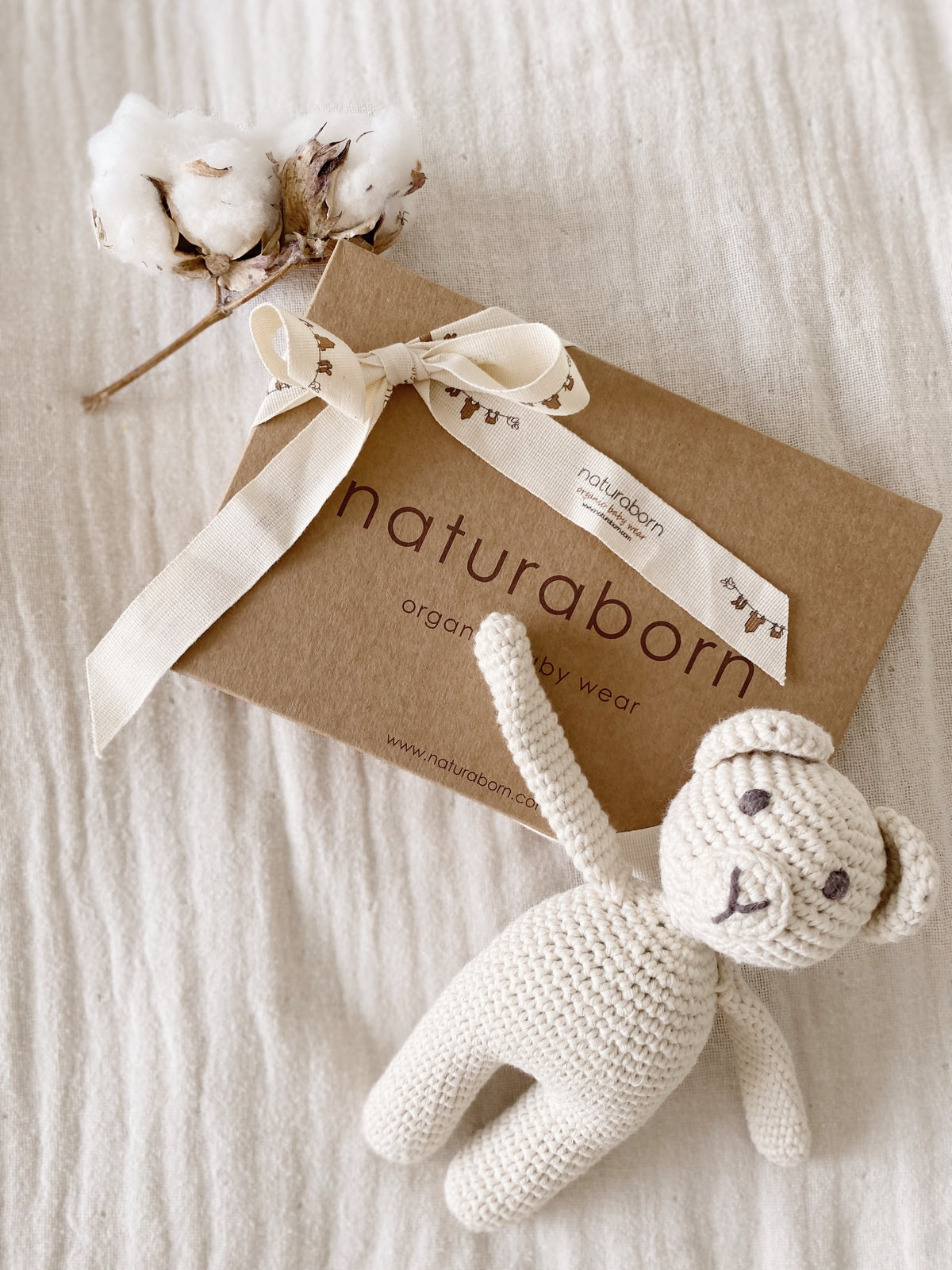 Naturaborn Natural amigurumi el örgüsü oyuncak ayı