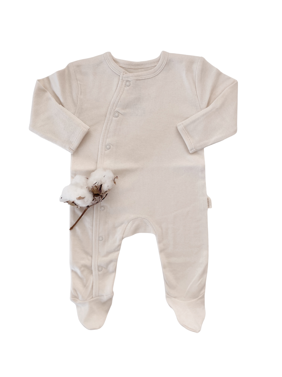 Naturaborn GOTS Organic Certified Newborn Snap Baby Romper